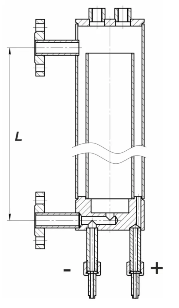Чертеж уровнемерной колонки УК-2